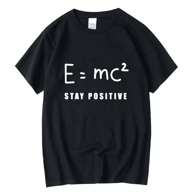Футболка XIN YI мужская с забавным математическим принтом тенниска из 100% хлопка