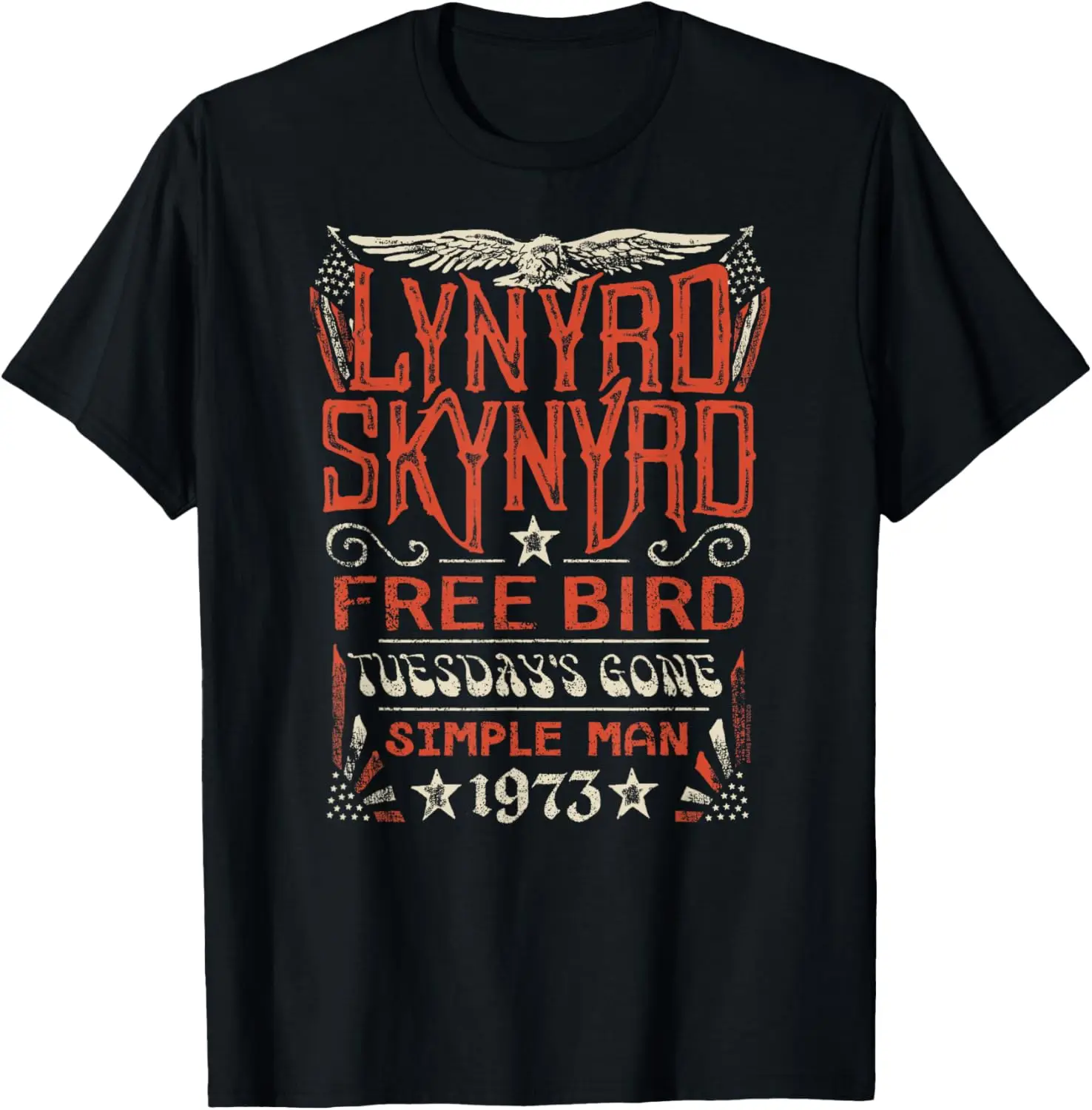 Футболка Lynyrd с надписью свободная птица во время сна