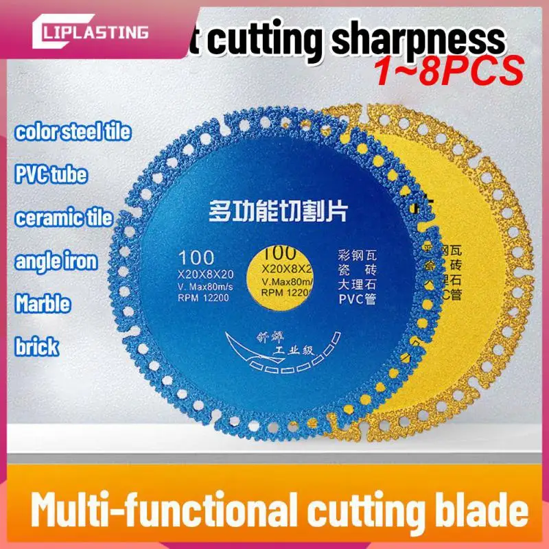 

1~8PCS Composite Multifunctional Cutting Saw Blade 100mm Ultra-thin Saw Blade Ceramic Tile Glass Cutting Disc For Angle Grinder