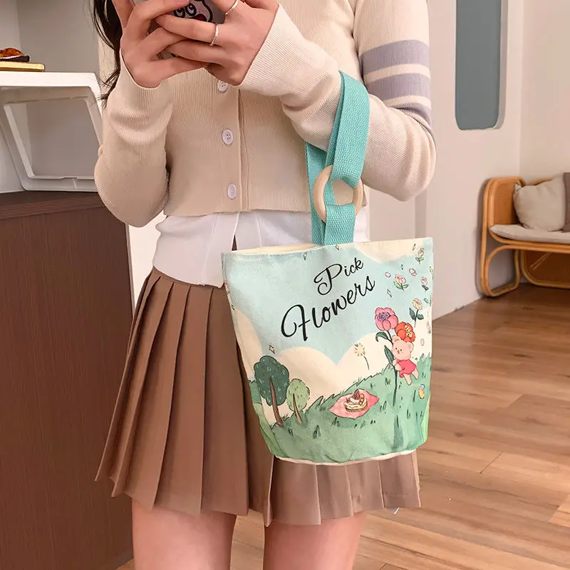 2024 новые холщовые детские сумки для подгузников мамы сумка студенческого обеда