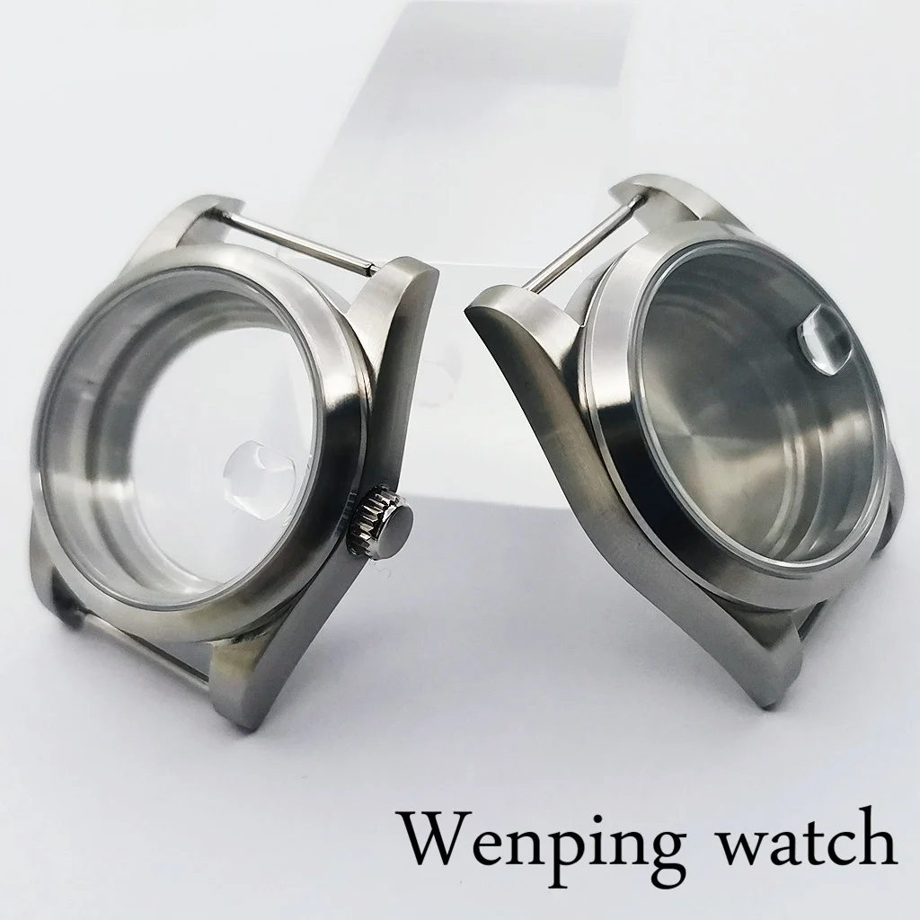 Новинка серебристый матовый чехол для часов 36 мм/40 мм сапфировое стекло подходит