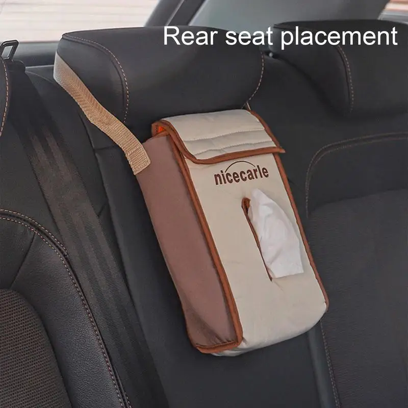 

Car Back Seat Headrest Napkin Holder Auto Tissue Box Napkin Dispenser Storage Case Automobile Seat Headrest Tissue dispenser box