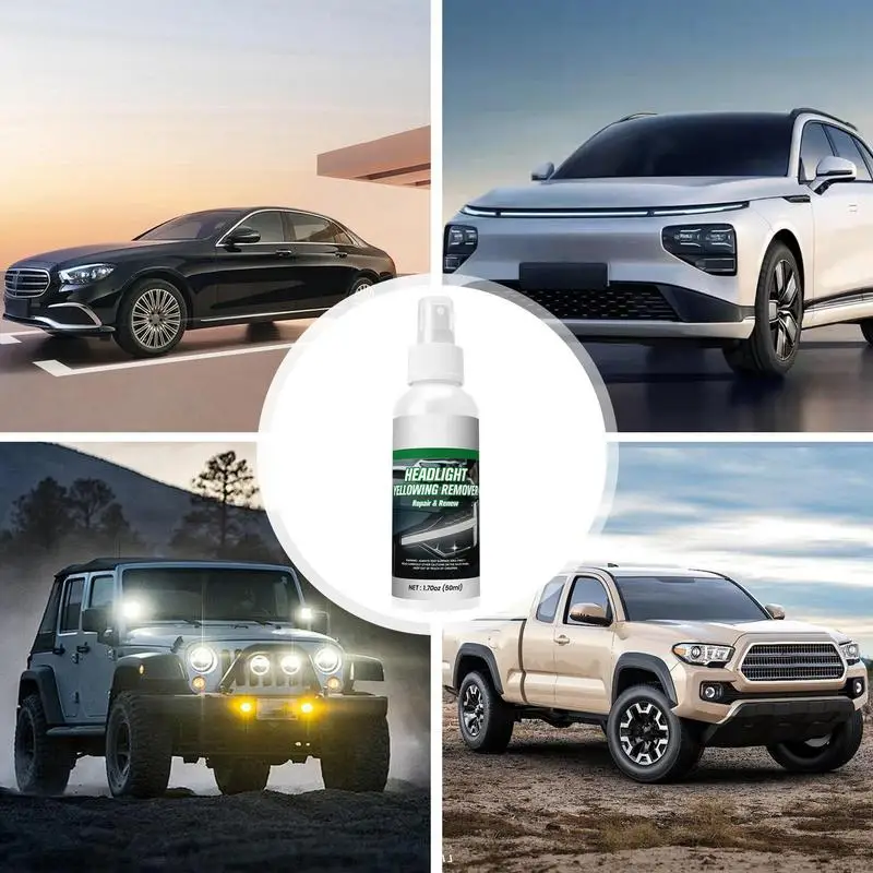 Спрей для восстановления фар Очиститель Набор спреев линз Профессиональное