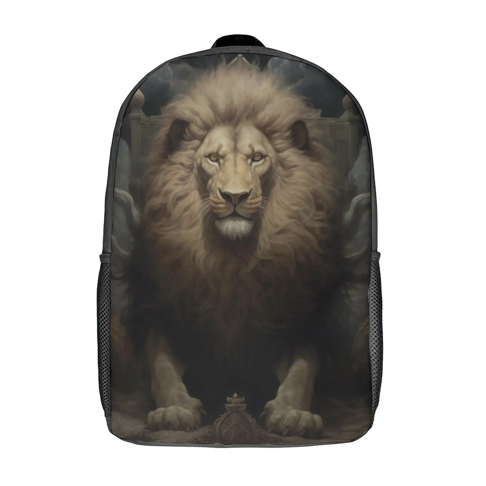 

Lion Backpack Victorian Style Artistic Fun Backpacks Women Outdoor Lightweight High School Bags Designer Rucksack