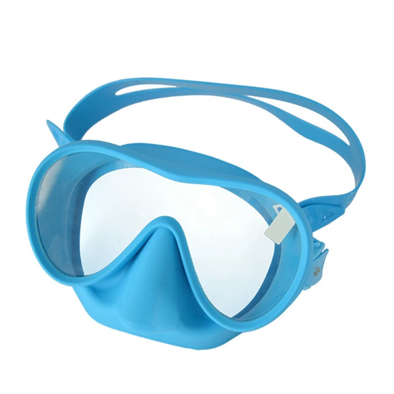

KEEP DIVING 1 PCS Tempered Glass Snorkeling Dive Mask Premium Swim Goggles With Nose Cover ,Blue
