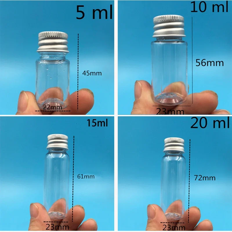 Пустая пластиковая бутылка для косметики шампуня воды 10 мл 20 30 40 50 60 100 120