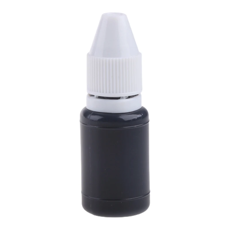 

10ml Black Refill Ink 10ml Confidential Security Stamp Roller Ink Quick Dry D5QC