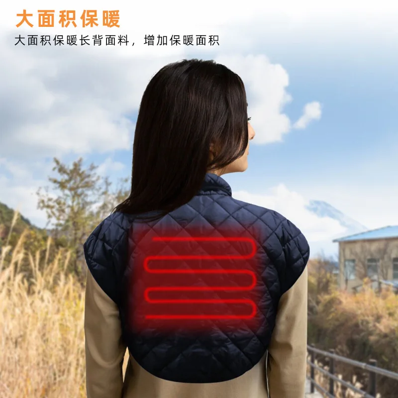 Cold-proof Vest Parkas Electric Heating Mantle Electric Neck and Shoulder Heater Electric Pad Winter Shawl Can Be Cleaned