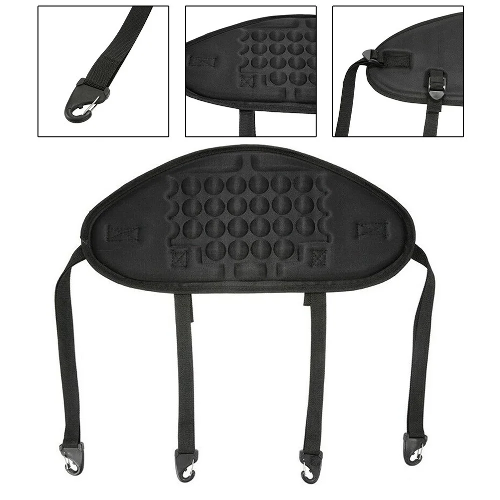 Подушка для спины каяка Спандекс Трикотажная ткань 24x53 см спинки Черная защитная