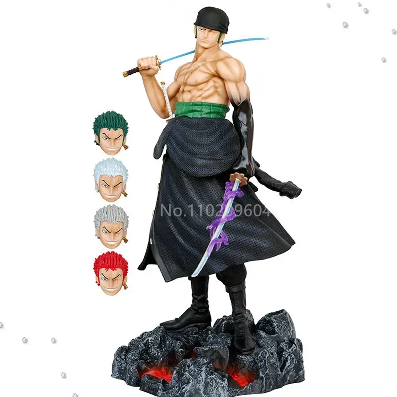 

2023 New 50cm One Piece Figure Roronoa Zoro Anime Figures Gk Figurine Pvc Statue Model Doll Collectible Toy Children Gifts