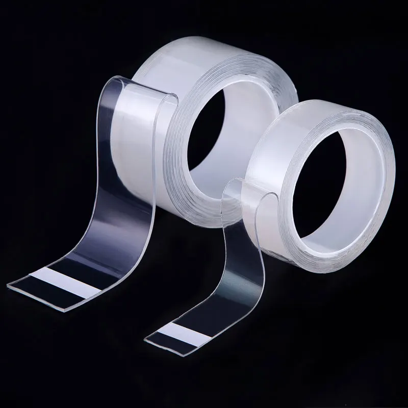 

For Double Transparent Cleanable Sided Doble Reusable Gadgets Cara Traceless Adhesive Nano Glue Cinta Tape Gadget