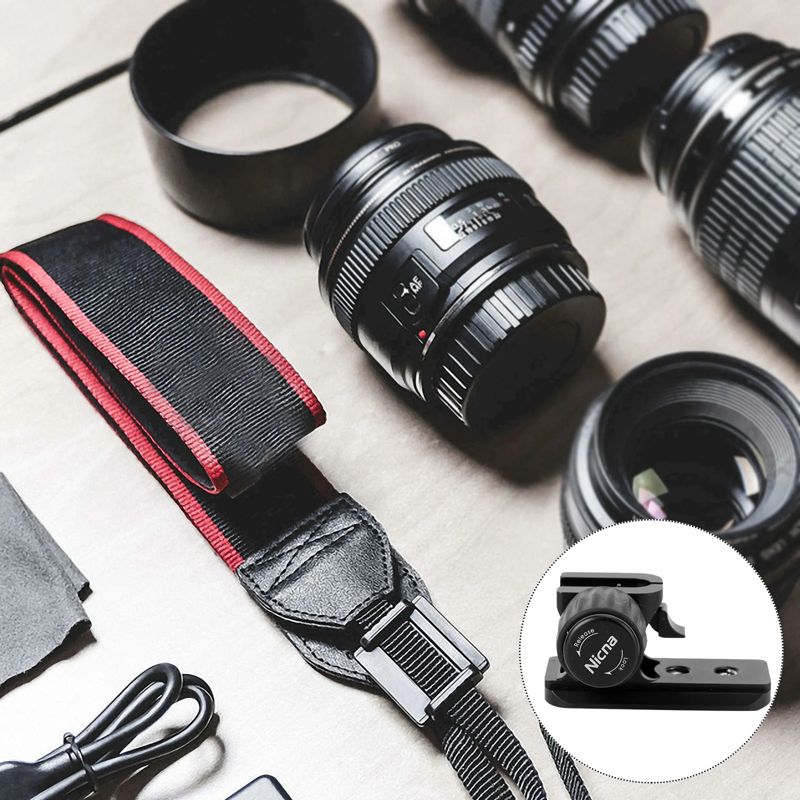 

1PC Quick Release Plate Easy to Install Lens Clip for Lens Nikon Camera Nikon 70-200 VR VRII / F2.8