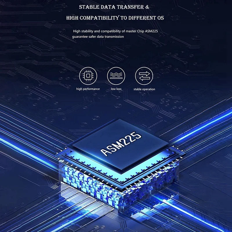 Корпус для жесткого диска SATA-Type C со светодиодной подсветкой