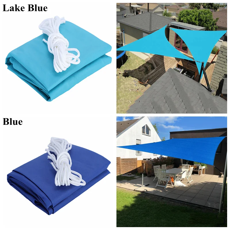 Синий солнцезащитный козырек садовый зонтик парус автомобильное укрытие