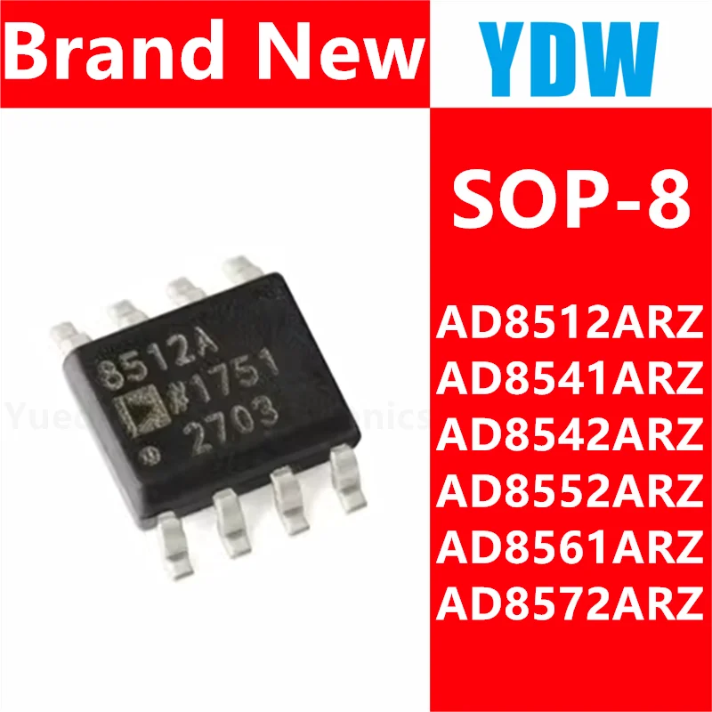 5 шт., AD8512ARZ AD8541ARZ AD8542ARZ AD8552ARZ AD8561ARZ AD8572ARZ, чип усилителя SOP-8