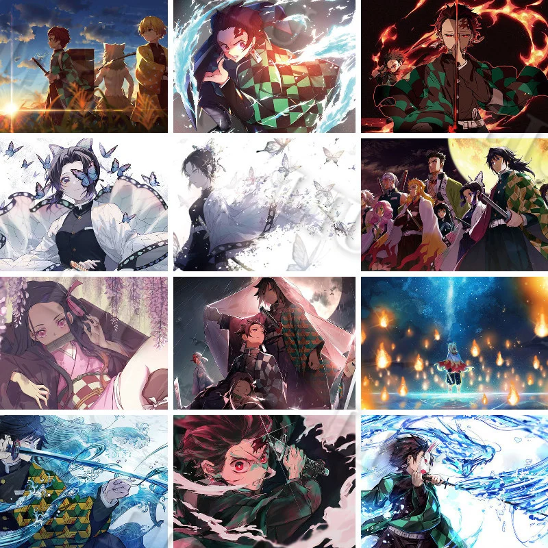 

Diamond Painting Anime Demon Slayer Picture Of Rhinestones Full Diamond Mosaic Embroidery Cross Stitch Kits Home Decor