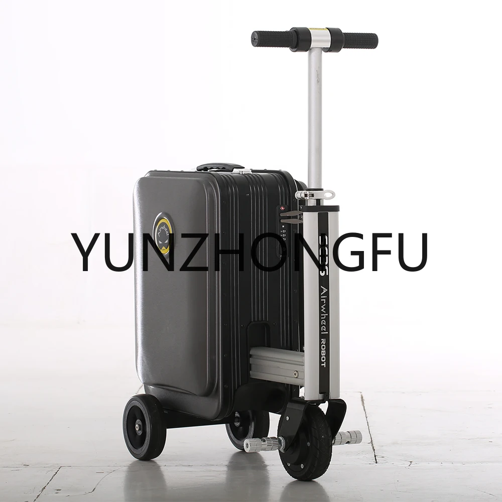 

Black White Airwheel Smart Rideable Suitcase Luggage Cases Electric Telescopic Motor Scooter SE3 S