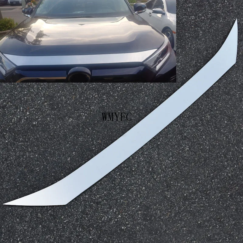 

Stainless Steel Car Front Hood Engine Decorative Cover Trim Car Accessories Fit For Toyota Rav4 Rav 4 Xa50 2019 2020