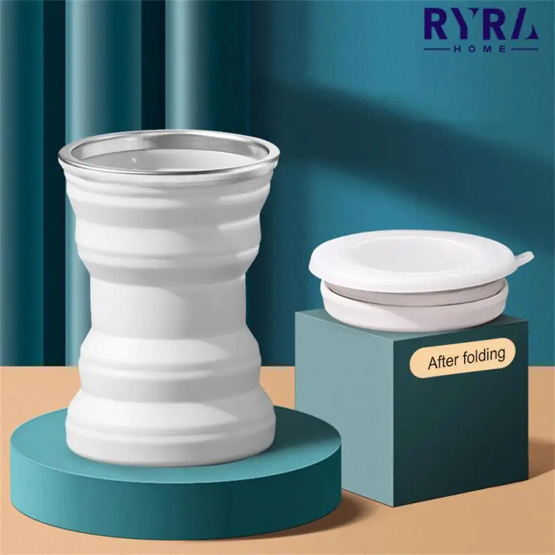 

Foldable Water Bottle Folding Silicone Cup Coffee Drinking Cups Mugs Collapsible Retractable Sport Mug Travel Tumbler Camping