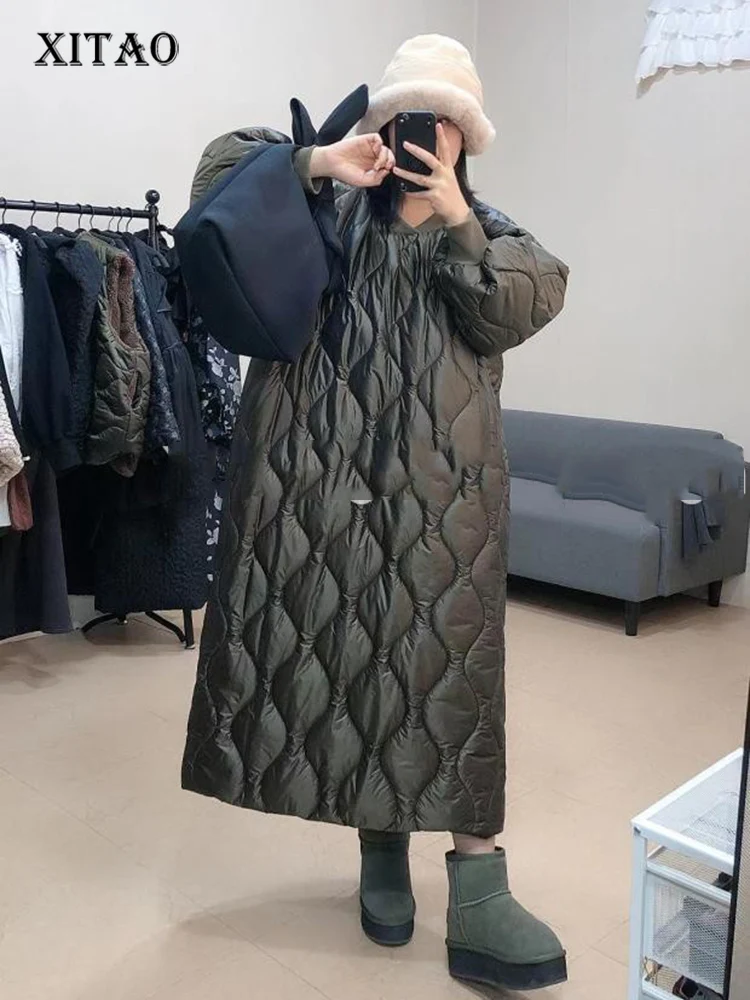 

XITAO Black Keep Warm Dress Fashion Women Full Sleeve Goddess Fan Minority Loose Fashion Winter Casual Style Dress WLD9465