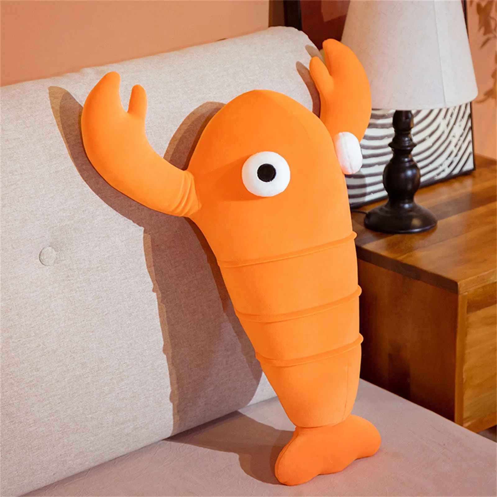 

h Craft Lobster Crab Stuffed Animal h Super Fluffy Stuffed Cute hie Toy Gifts For Kids Adults (Orange) Purr Toy