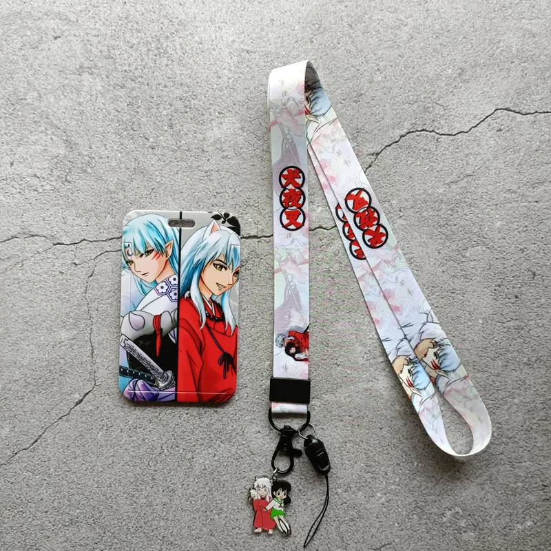 1 шт. Новый японский аниме Inuyasha брелок для шеи держатель ID подвеска карта