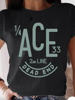 summer women clothing student short sleeve print ace dead end t shirts tops fashion graphic t shirts design tee y2kdrop ship