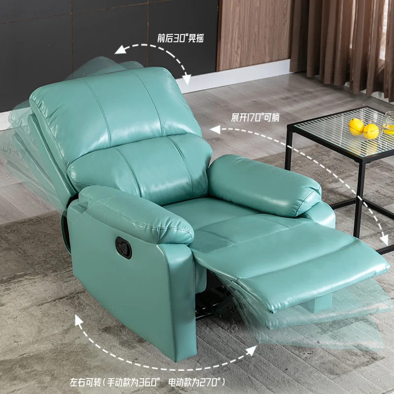 

Multifunctional Lazy Person Single Sofa Nail Salon Eyelash Home Theater Chair for the Elderly Manual Reclining Rotation Function