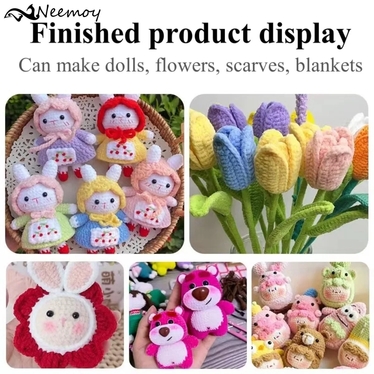 Матовая синельная пряжа 50 г кукольная нить вязаный крючком материал ручной