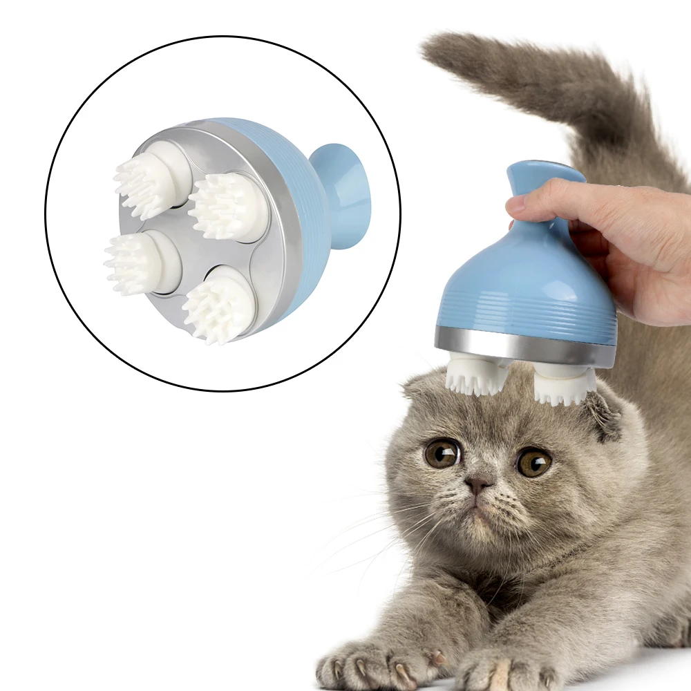 

Relieve Stress Pet Cat Dog Massage Rechargeable Electric Head Massager Multifunctional For Scalp Body Shoulder Neck