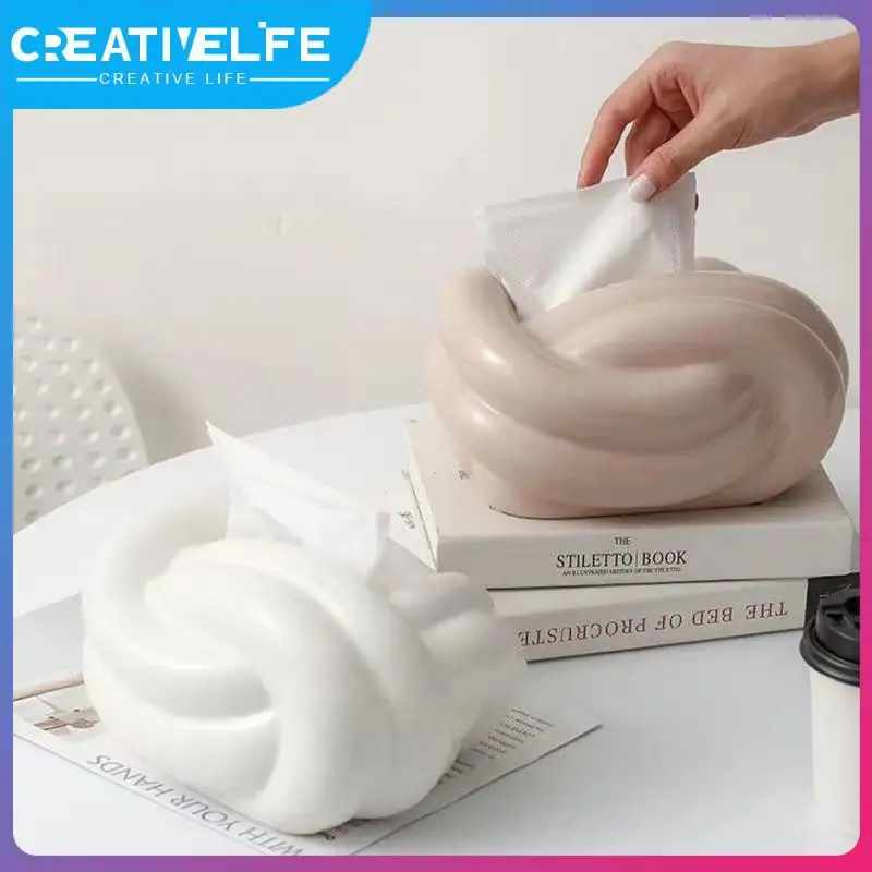 

Light Luxury Paper Box Vision Far Flower Roll Toilet Tissue Box High-grade Advanced Ceramic Tissue Basket Home Supplies Creative