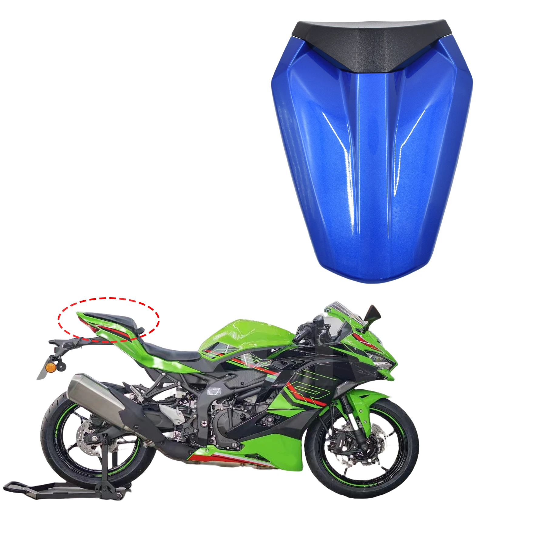 Чехол на сиденье для Kawasaki Ninja ZX-25R ZX4RR ZX4R ZX-4R 2023 2024 подушка мотоцикла пассажирский