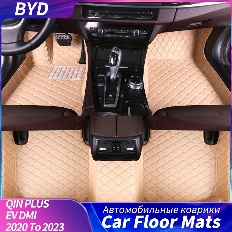 

Car Floor Mats For BYD QIN PLUS EV DMI 2020 To 2023 Auto Rug Carpet Accessories Waterproof And Dustproof Soil Auto Parts