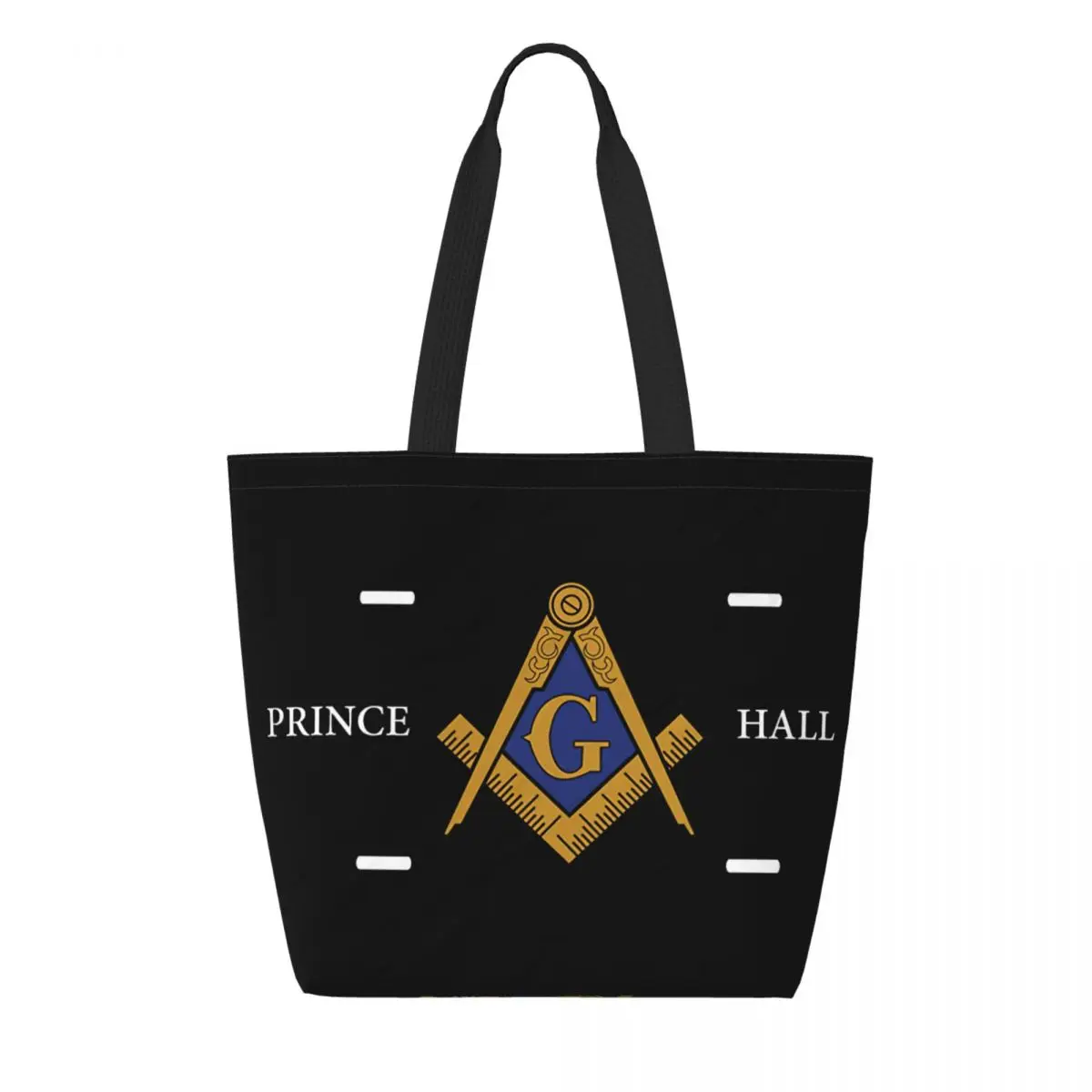 

Anwei Prince Hall PHA Master Mason Masonic Shopping Tote Bags Reusable Freemasonry Symbols Groceries Canvas Shopper Shoulder Bag