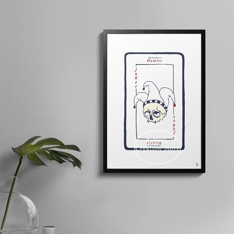 Шекспир вдохновил Художественная печать игральные карты плакат Macbeth Othello Печать