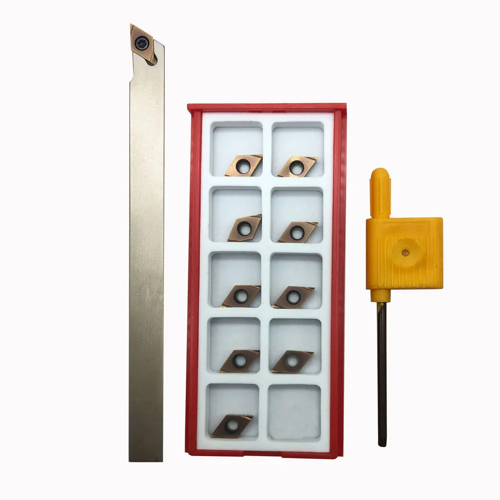 Набор металлических токарных инструментов KinRite DCGT0702 12 шт.