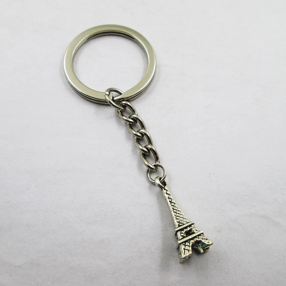 

3 шт./лот античная серебряная Эйфелева башня 23x8 мм очаровательный брелок с лучшей оборкой, подарок на день рождения, брелок с подвеской