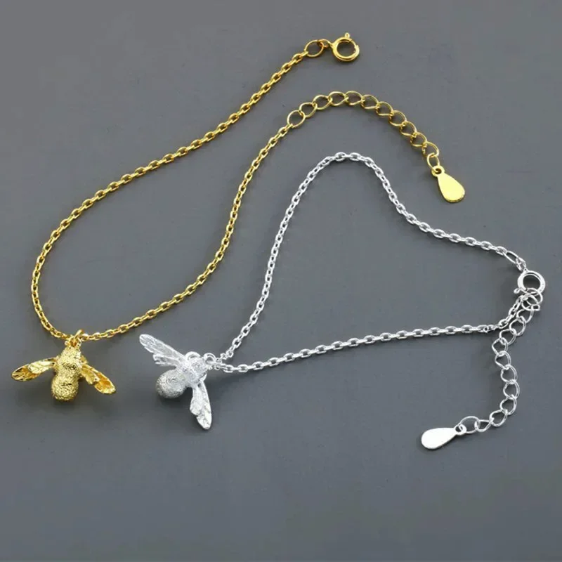 Горячая новинка 925 тибетское серебро темпераментная милая маленькая пчелка