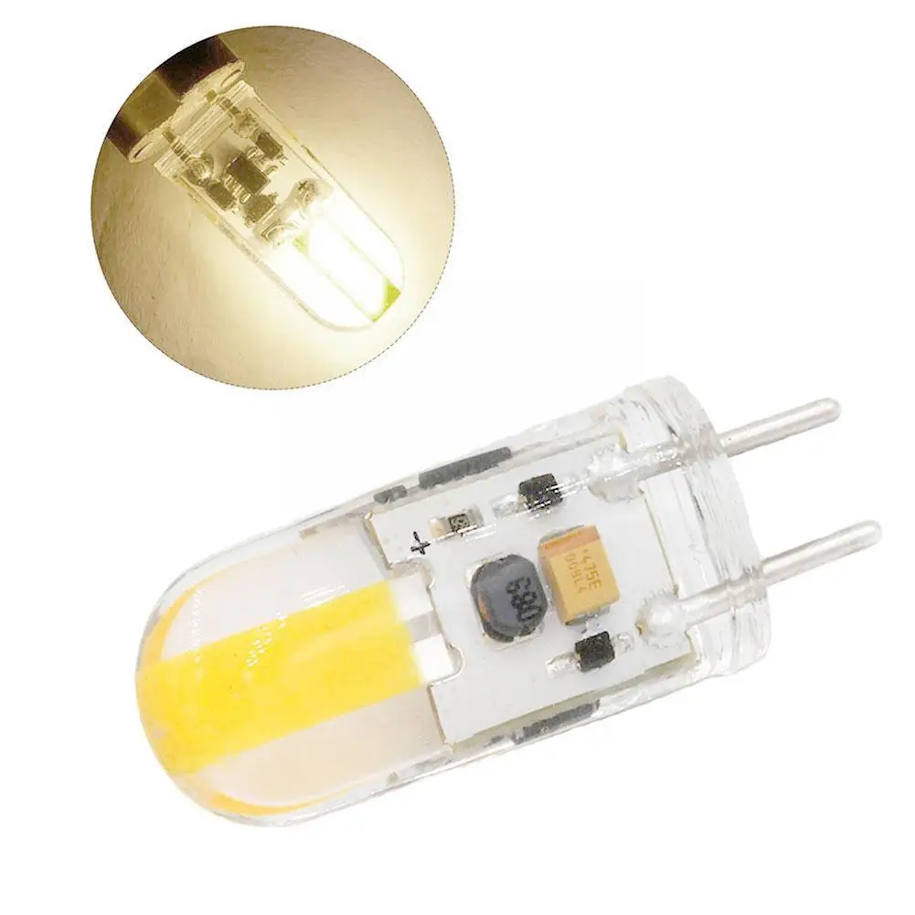 GY6.35 3W 6W LED Lamps AC/DC12V Corn Light Bulb Droplight Led COB G6.35 white Lamp 1505 Chandelier White/Warm Bombillas K7F3