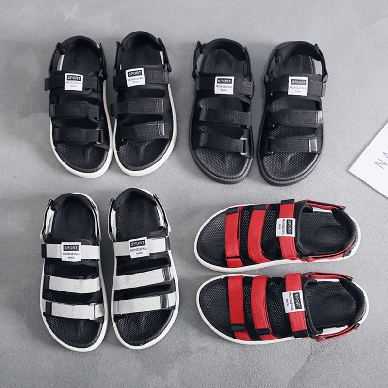 

2022 New Summer Men Fashion Sandlas Outdoor Sports Beach Couple Casual Flat Comfortable Opened Toe Cool Shoes Slip-on Slippers