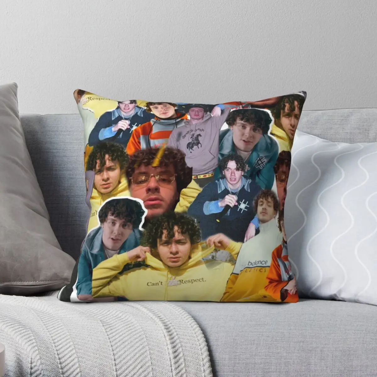 

Jack Harlow Collage Square Pillowcase Polyester Linen Velvet Creative Zip Decorative Throw Pillow Case Car Cushion Cover