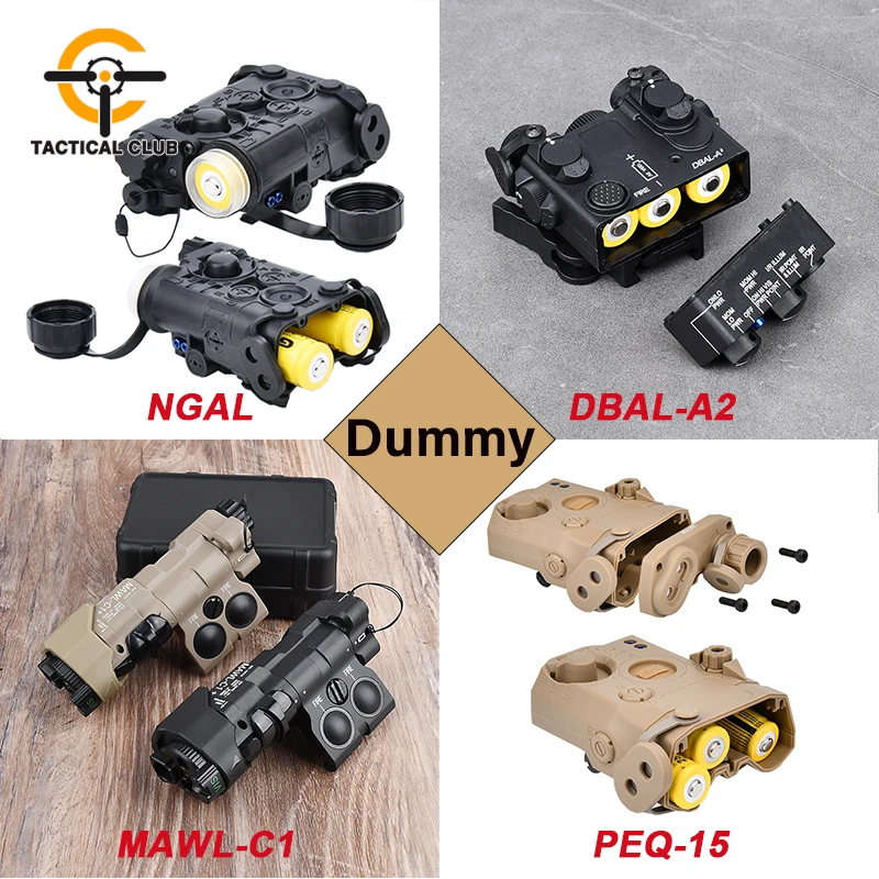 

WADSN MAWL C1+ PEQ-15 DBAL-A2 NGAL-L3 Dummy airsoft Battery Case Hunting weapon Laser Indicator Non-functional ar15 accessories