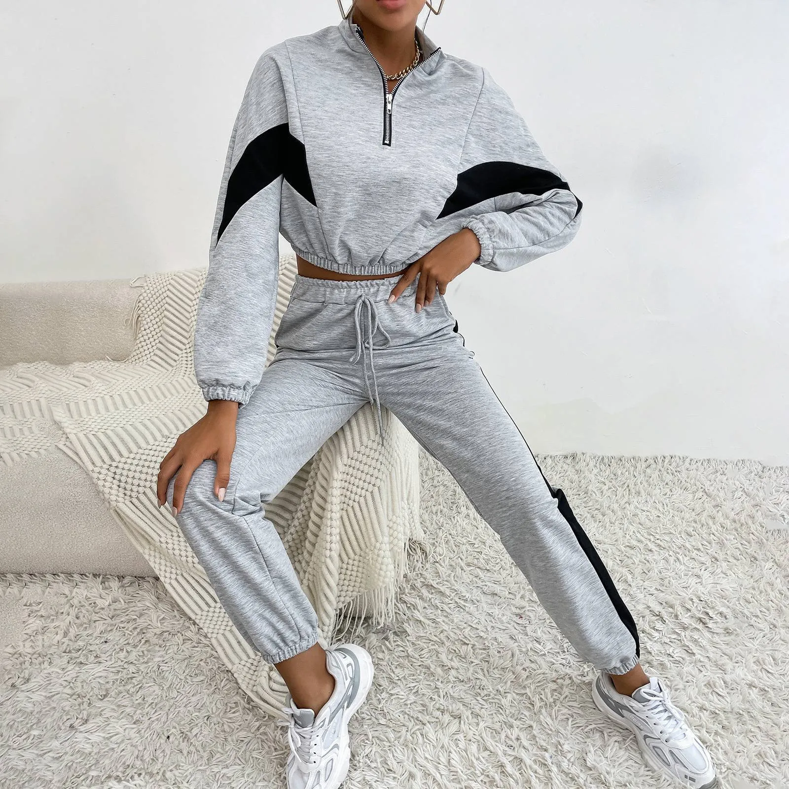 Новинка сезона осень/зима 2024 модные женские повседневные спортивные Леггинсы