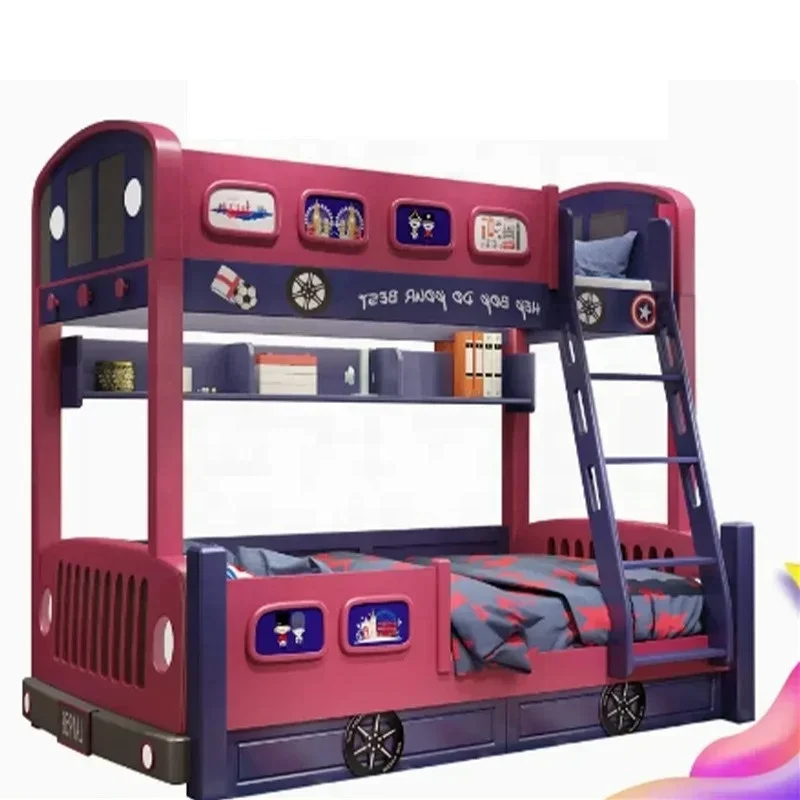 Детская двухъярусная кровать из дерева