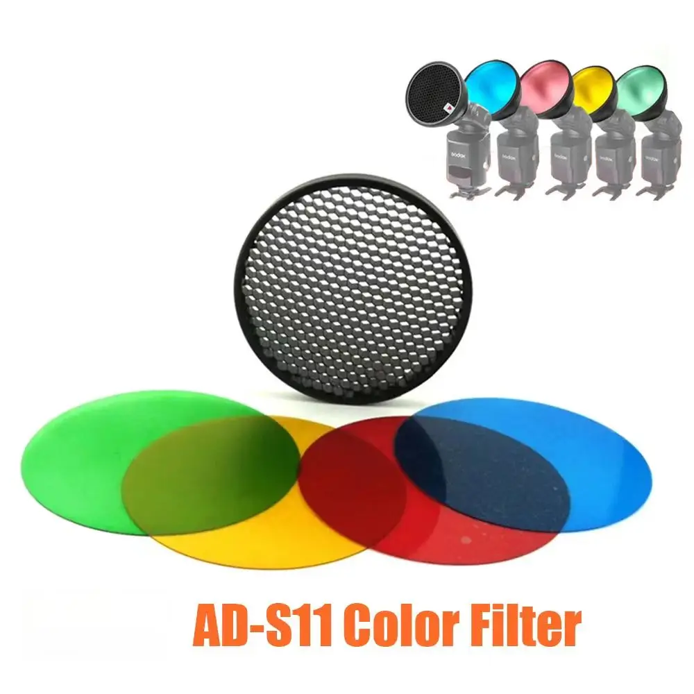 Godox AD-S11 4-х цветных гелевых фильтров для фотографий с сотовой сеткой комплект