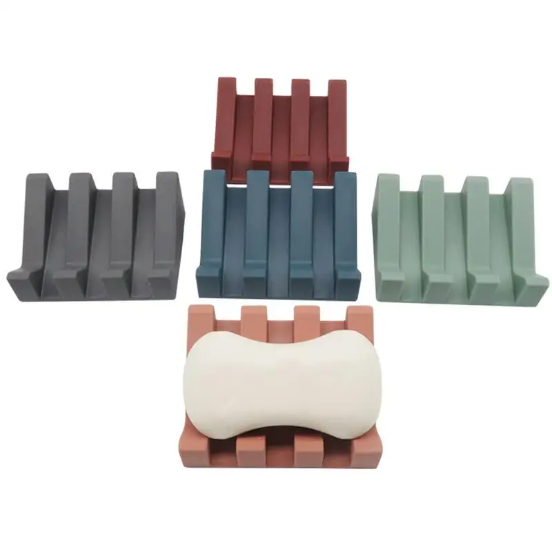 Силиконовая мыльница для ванной комнаты портативный держатель мыла душа