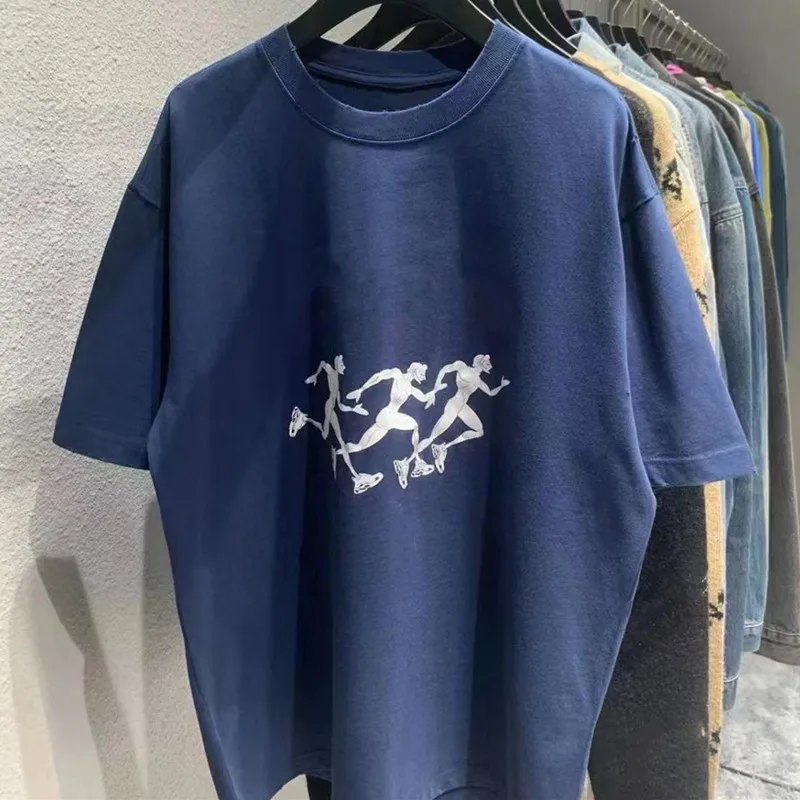 

Summer Couple T-shirt Unisex Short Sleeved 100% Cotton Tees Casual O-Neck Homme Simple Breathable Top