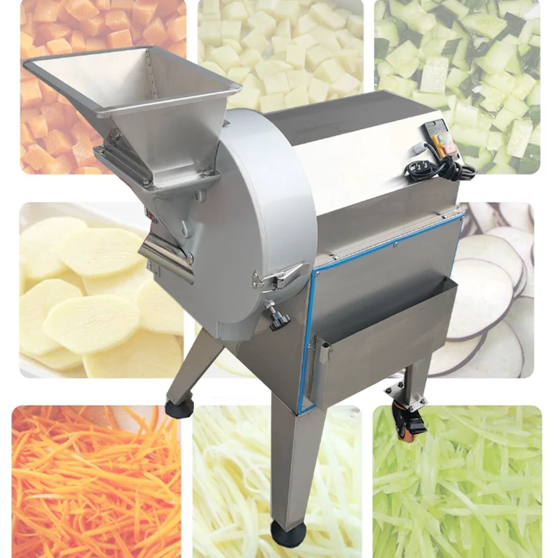 

Automatic Vegetable Shredder Slicer Diced For Potato Radish Onion Cucumber Electric Stainless Steel Vegetable Cutting Machine