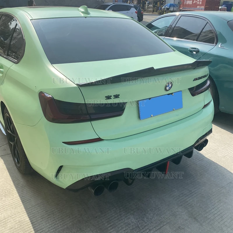 

Задний спойлер для BMW G20 NEW 3 Series 2018-2022 320i 320D, задний спойлер из настоящего углеродного волокна, украшение для багажника, стиль PSM