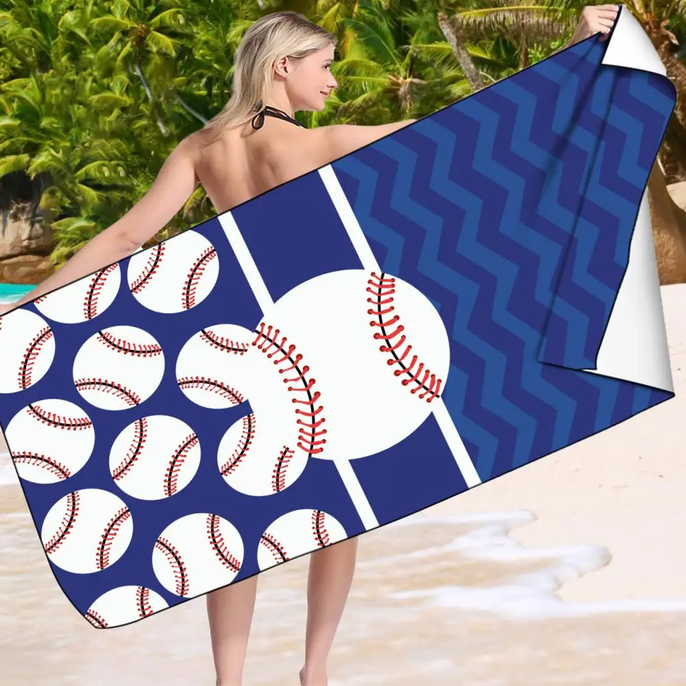 

Swimming Towels Baseball Football Ball Beach Towel Absorb Water Traveling Thicken Beach Towel Beach Towel Pool Shower Towel